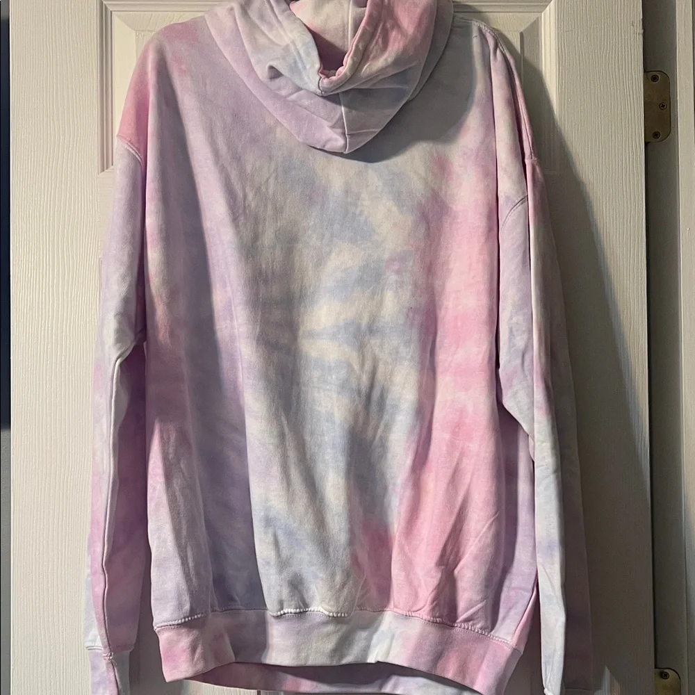Tie-Dye Pink and Purple Hoodie - Picture 3 of 4